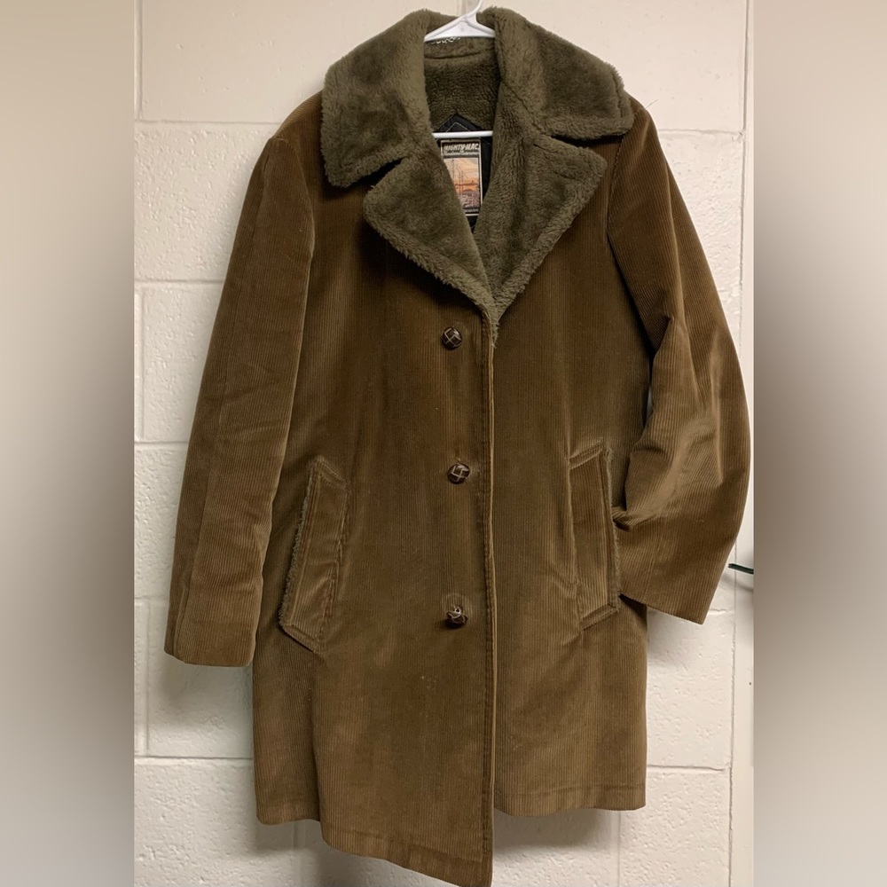 Mighty Mac Green Corduroy Coat Vintage